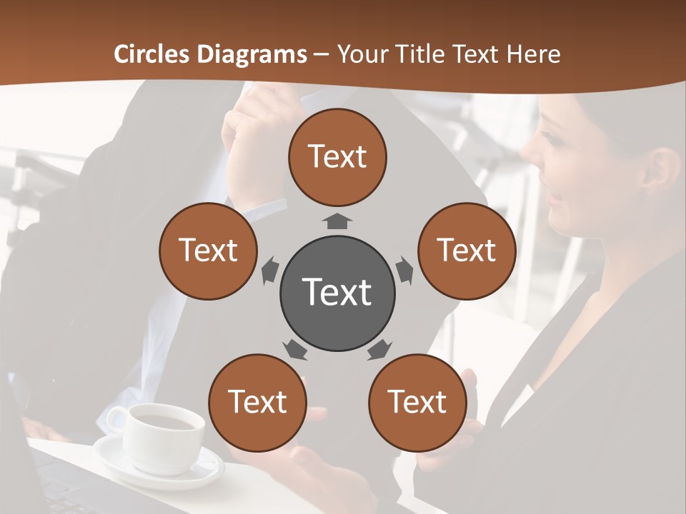 Teamwork Businessman Work PowerPoint Template