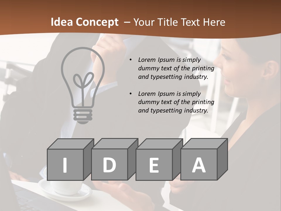 Teamwork Businessman Work PowerPoint Template