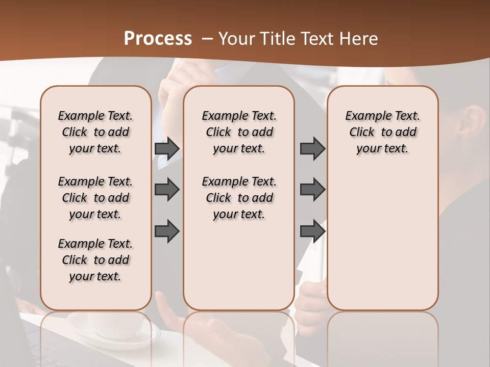 Teamwork Businessman Work PowerPoint Template