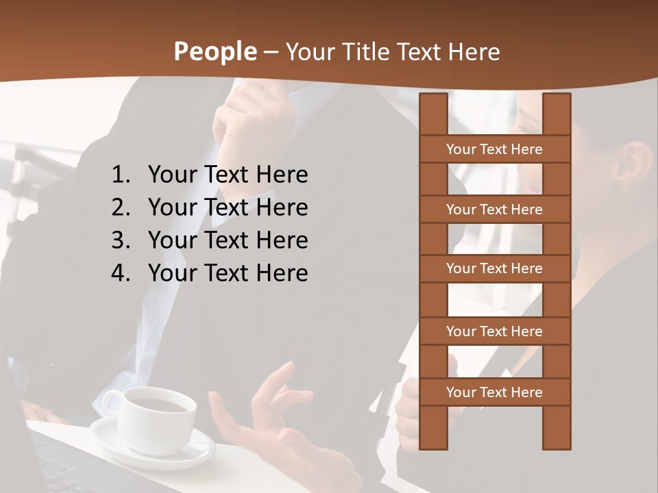 Teamwork Businessman Work PowerPoint Template