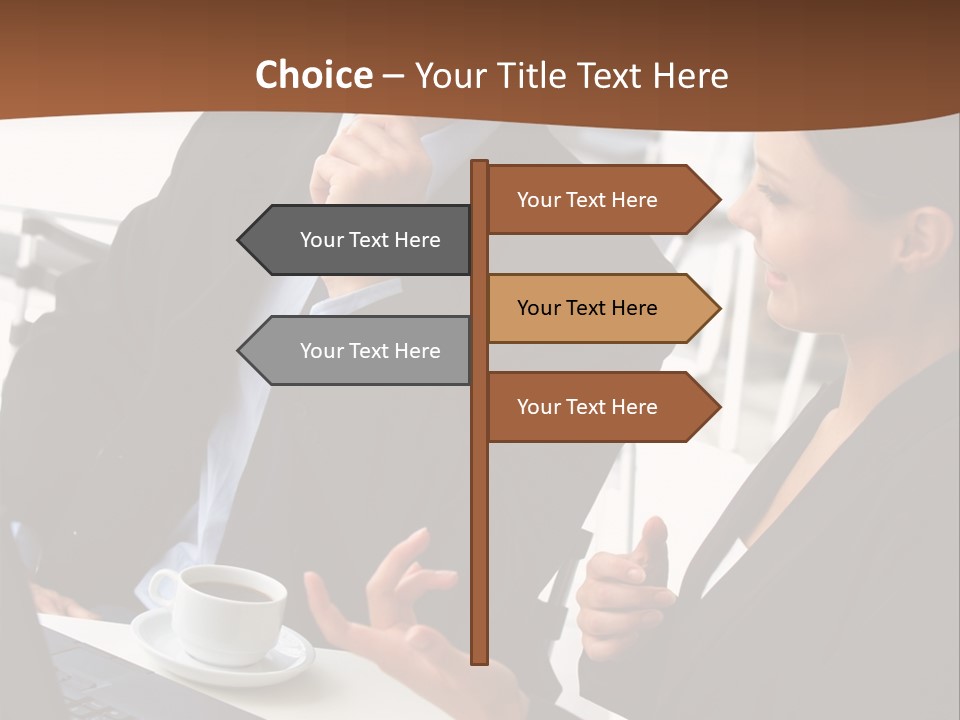Teamwork Businessman Work PowerPoint Template