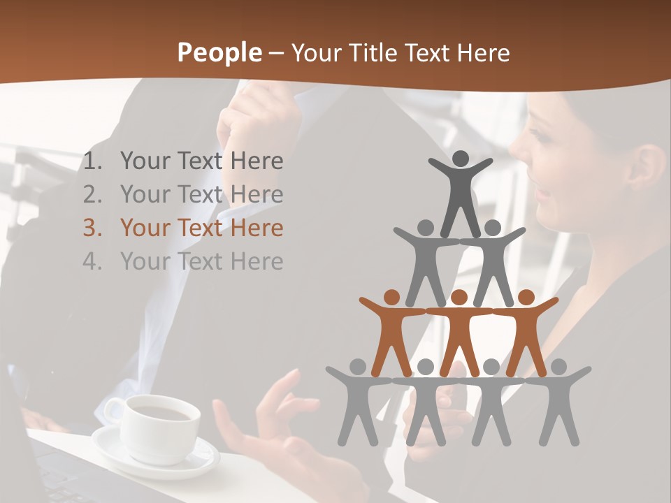 Teamwork Businessman Work PowerPoint Template