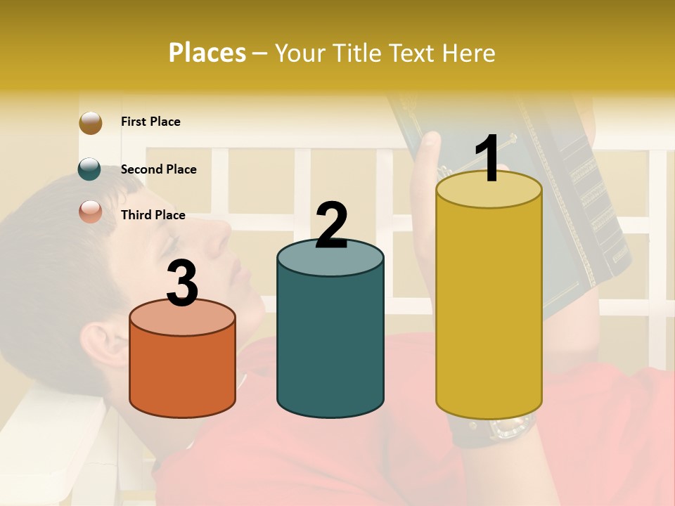 Fourteen Story Caucasian PowerPoint Template