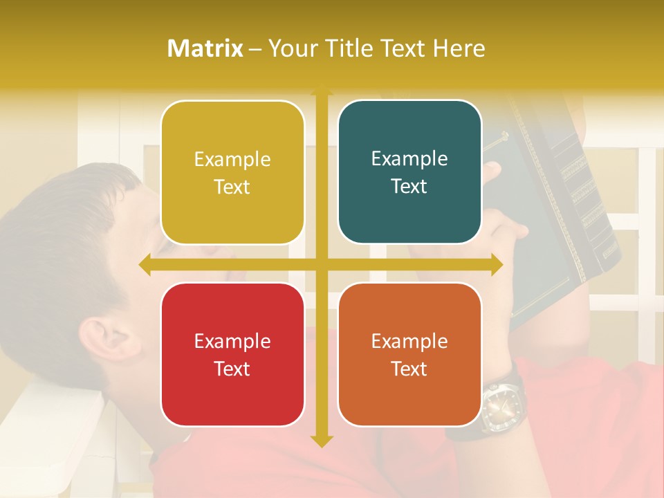 Fourteen Story Caucasian PowerPoint Template