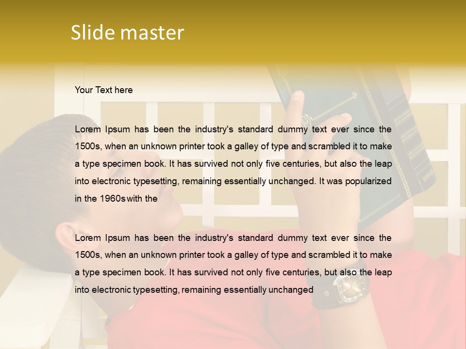 Fourteen Story Caucasian PowerPoint Template