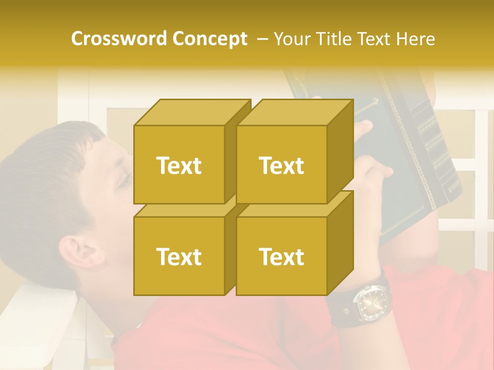 Fourteen Story Caucasian PowerPoint Template