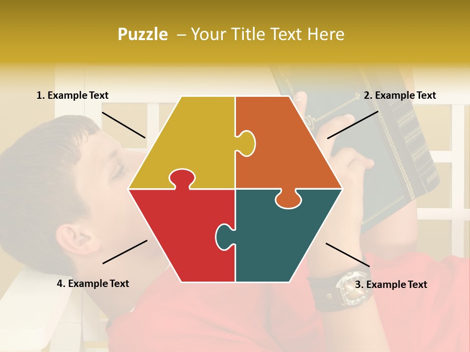 Fourteen Story Caucasian PowerPoint Template