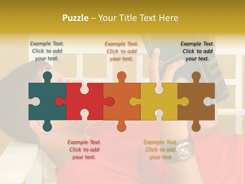 Fourteen Story Caucasian PowerPoint Template