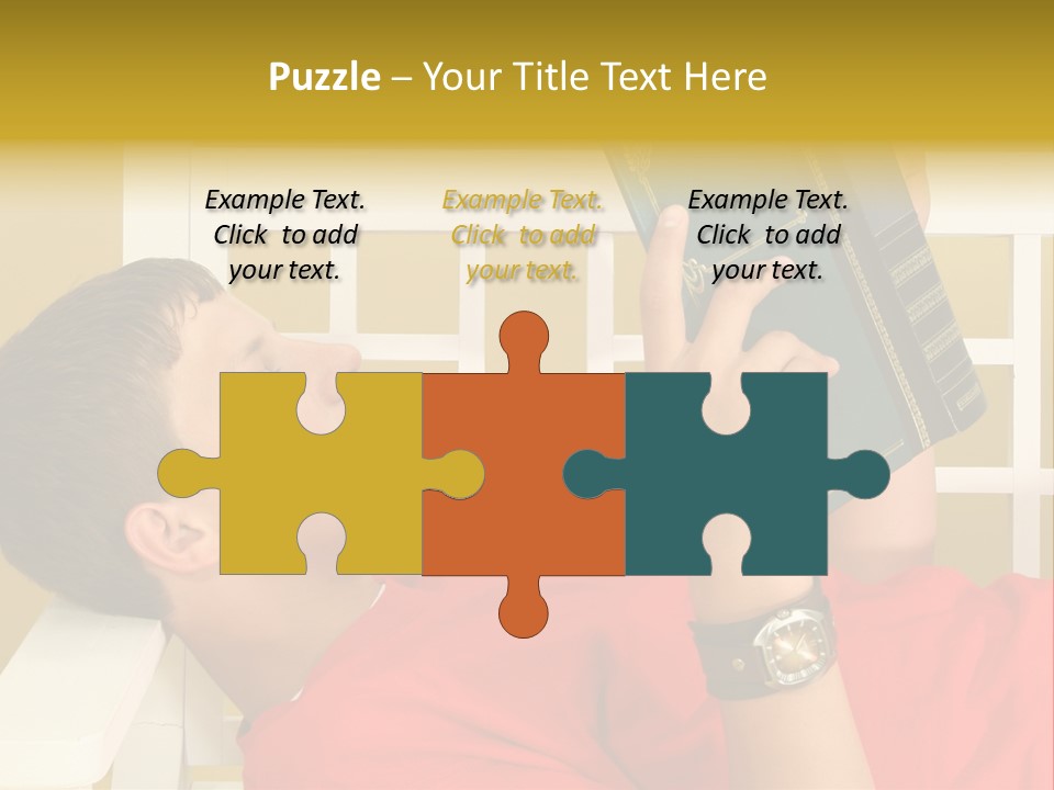 Fourteen Story Caucasian PowerPoint Template