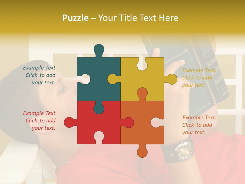 Fourteen Story Caucasian PowerPoint Template