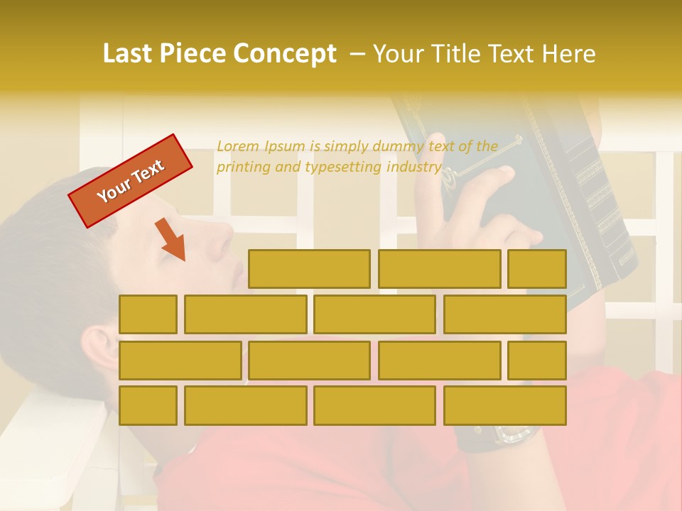 Fourteen Story Caucasian PowerPoint Template