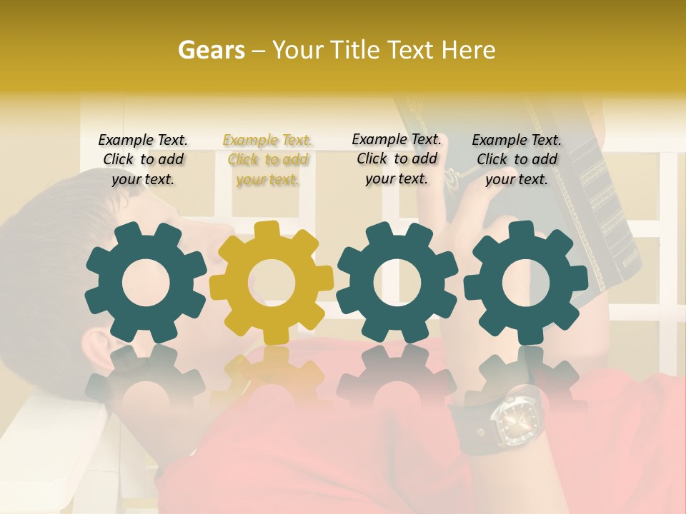 Fourteen Story Caucasian PowerPoint Template