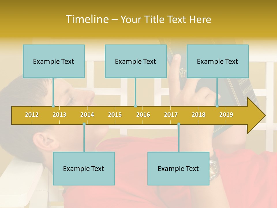 Fourteen Story Caucasian PowerPoint Template