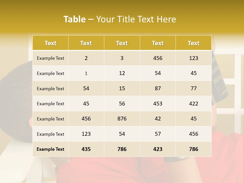 Fourteen Story Caucasian PowerPoint Template
