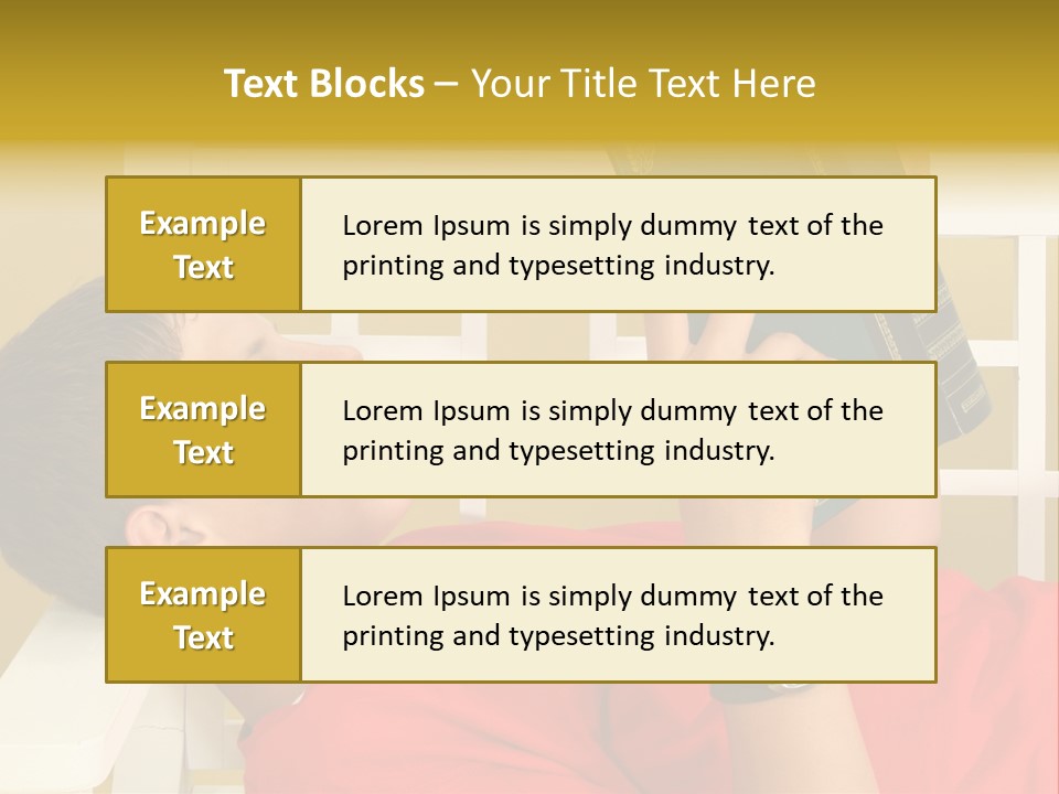 Fourteen Story Caucasian PowerPoint Template