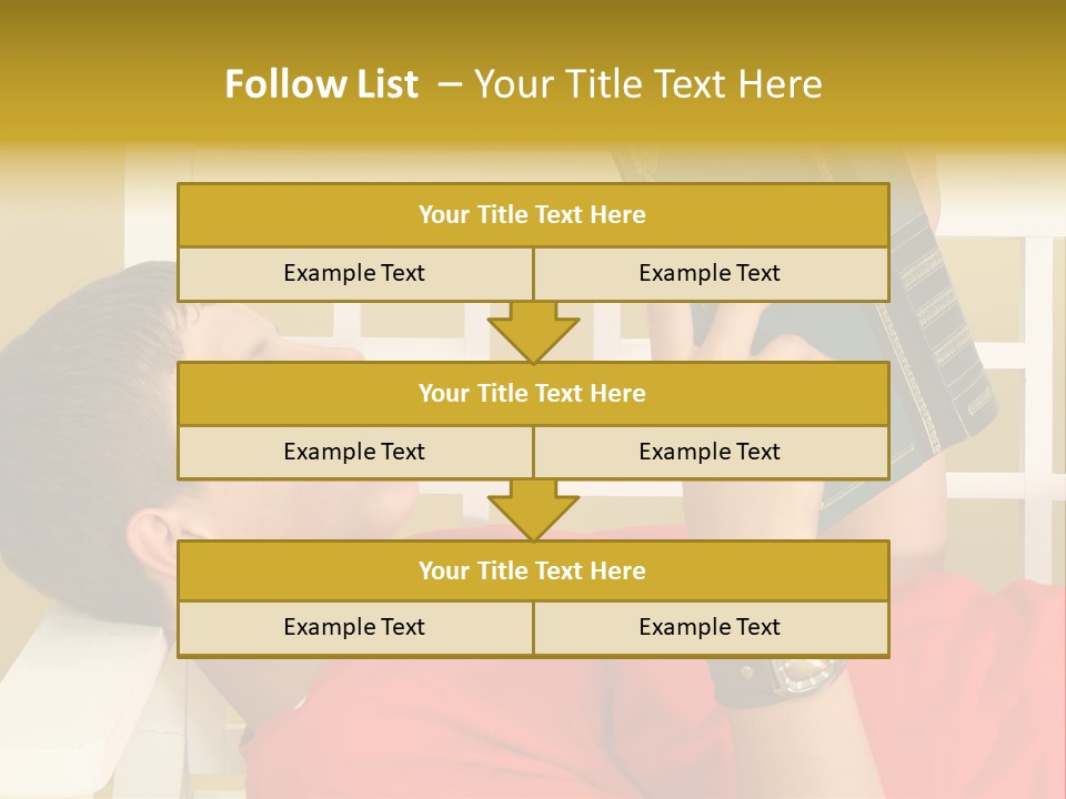 Fourteen Story Caucasian PowerPoint Template