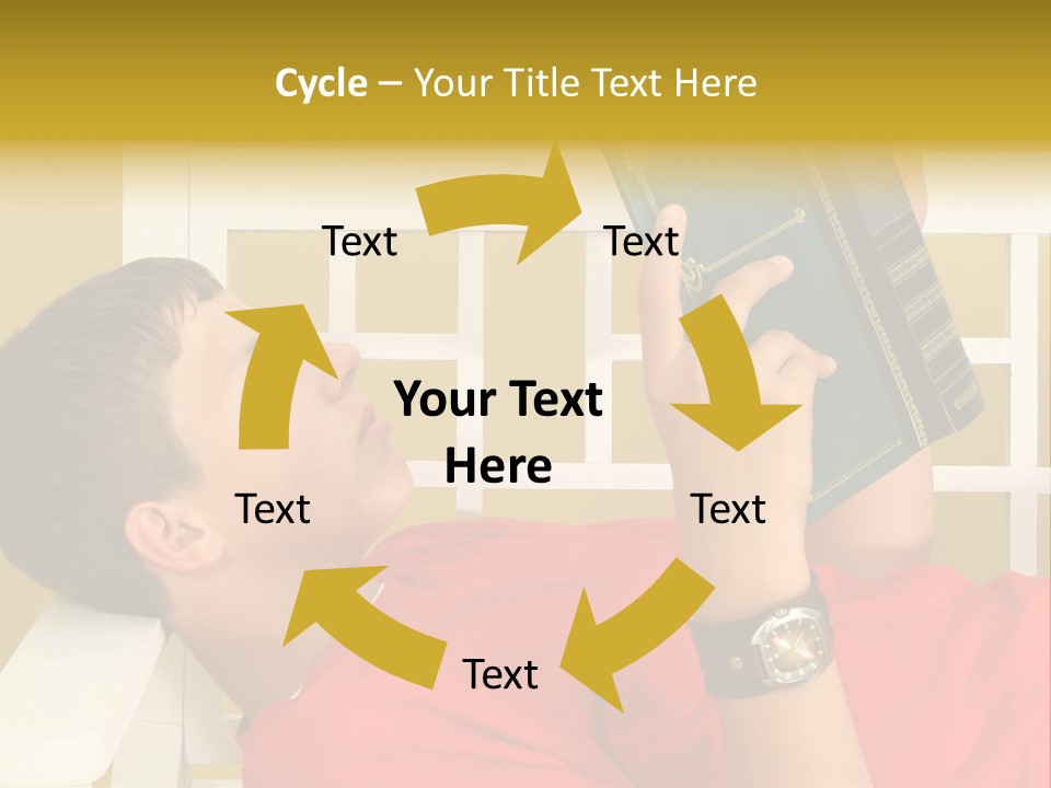 Fourteen Story Caucasian PowerPoint Template