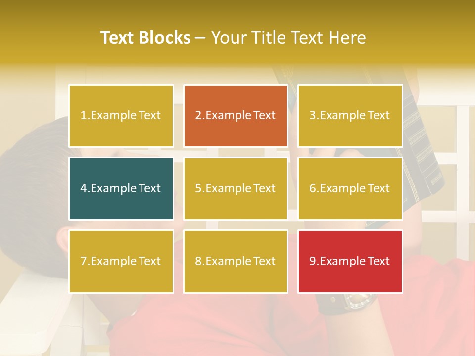 Fourteen Story Caucasian PowerPoint Template