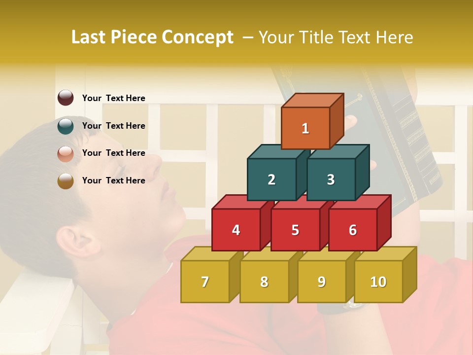 Fourteen Story Caucasian PowerPoint Template