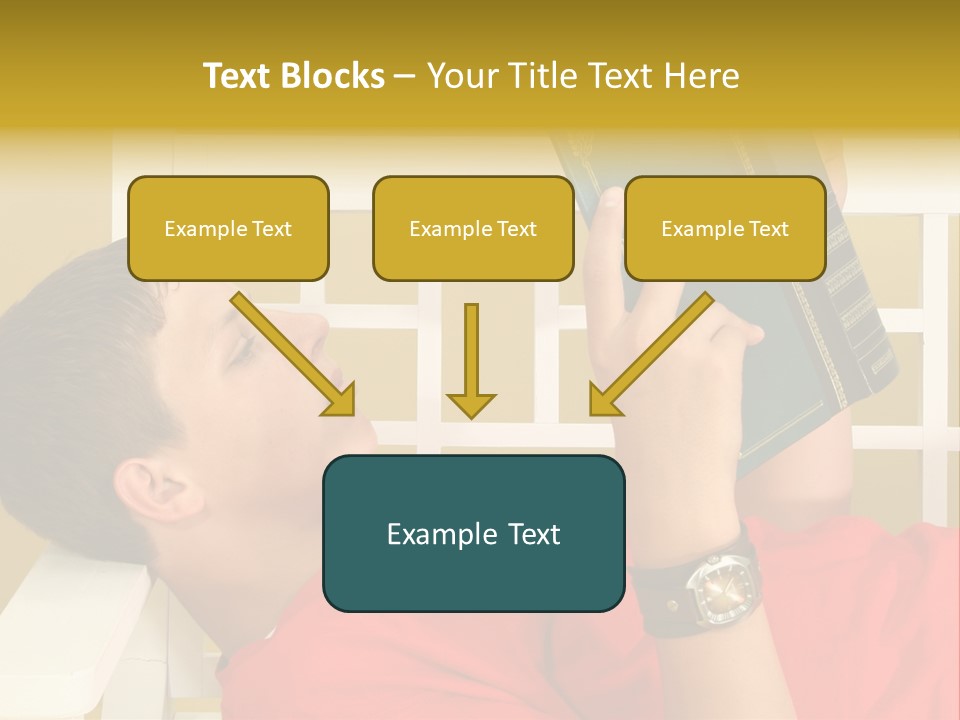 Fourteen Story Caucasian PowerPoint Template