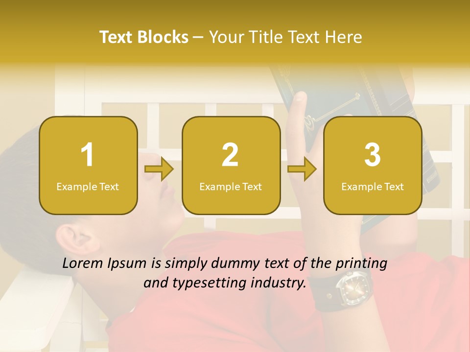 Fourteen Story Caucasian PowerPoint Template