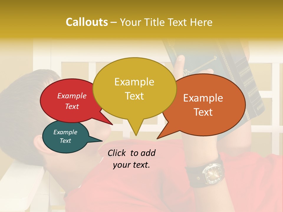 Fourteen Story Caucasian PowerPoint Template