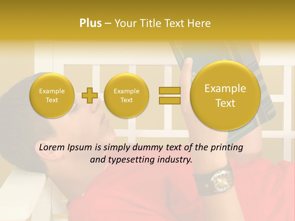 Fourteen Story Caucasian PowerPoint Template