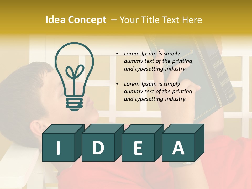 Fourteen Story Caucasian PowerPoint Template