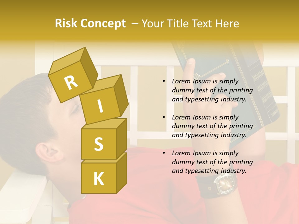 Fourteen Story Caucasian PowerPoint Template