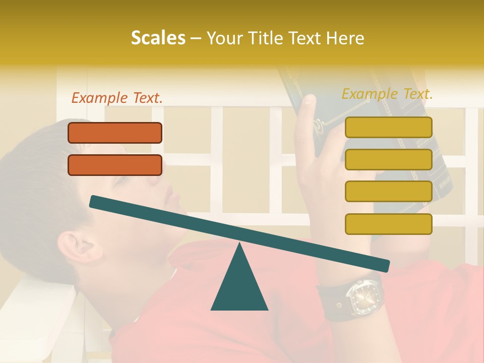 Fourteen Story Caucasian PowerPoint Template