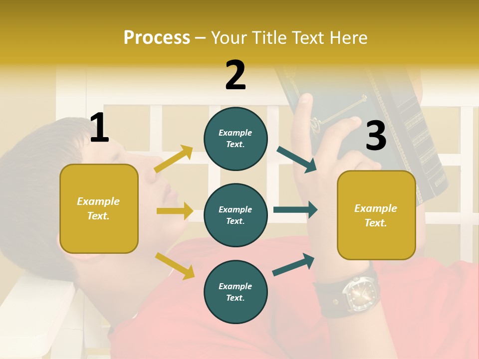 Fourteen Story Caucasian PowerPoint Template