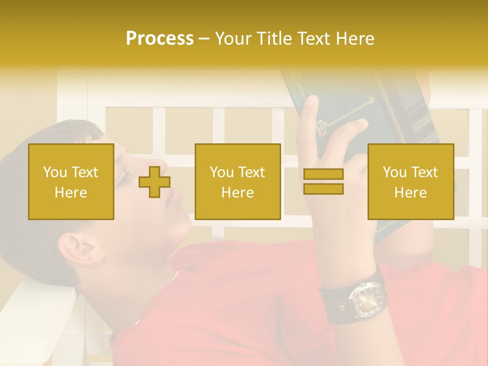 Fourteen Story Caucasian PowerPoint Template