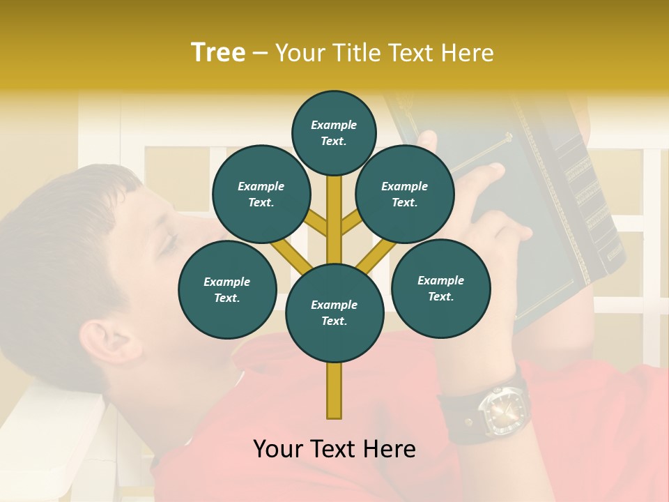 Fourteen Story Caucasian PowerPoint Template