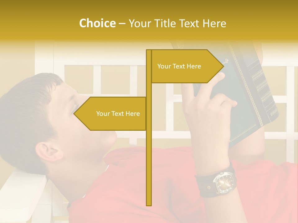 Fourteen Story Caucasian PowerPoint Template