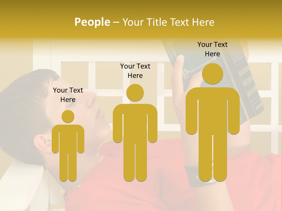 Fourteen Story Caucasian PowerPoint Template