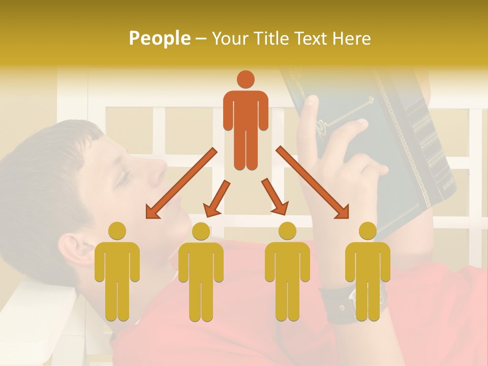 Fourteen Story Caucasian PowerPoint Template