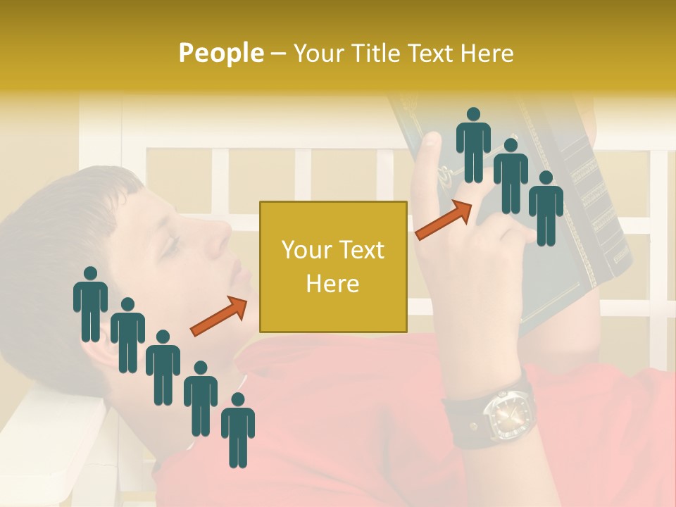 Fourteen Story Caucasian PowerPoint Template