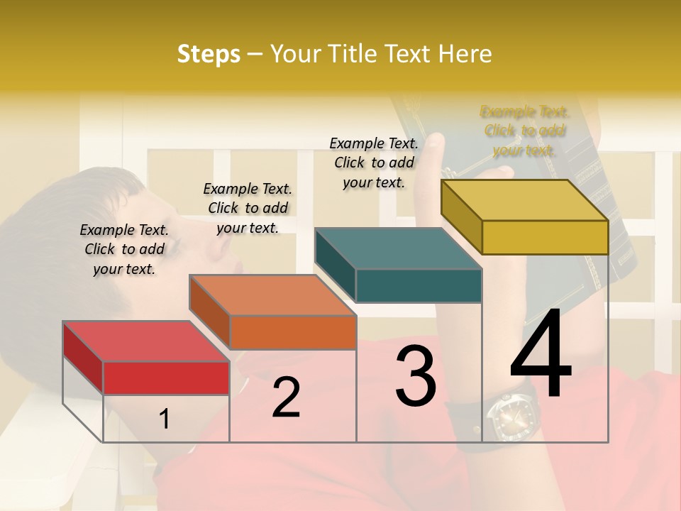 Fourteen Story Caucasian PowerPoint Template