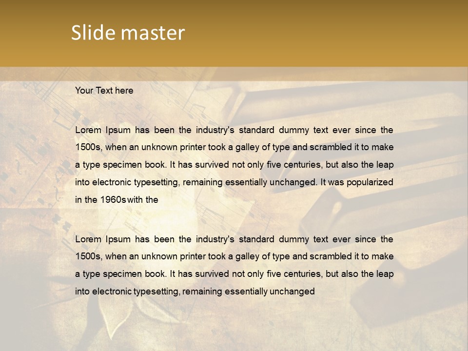 Grungy Rusty Aged PowerPoint Template