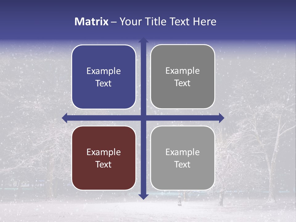 Forest Blue Christmas PowerPoint Template