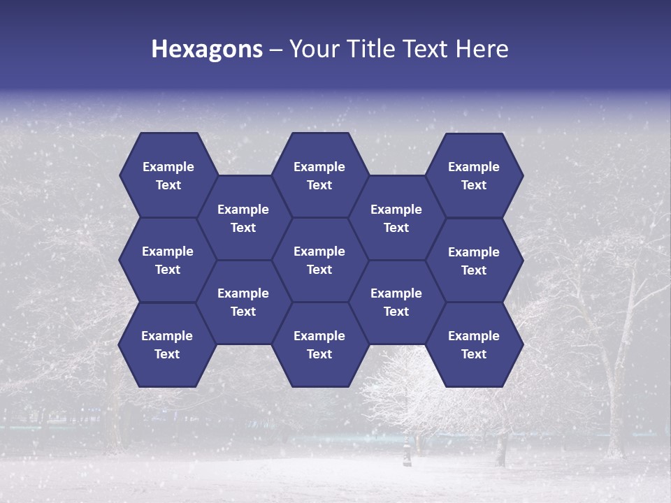 Forest Blue Christmas PowerPoint Template