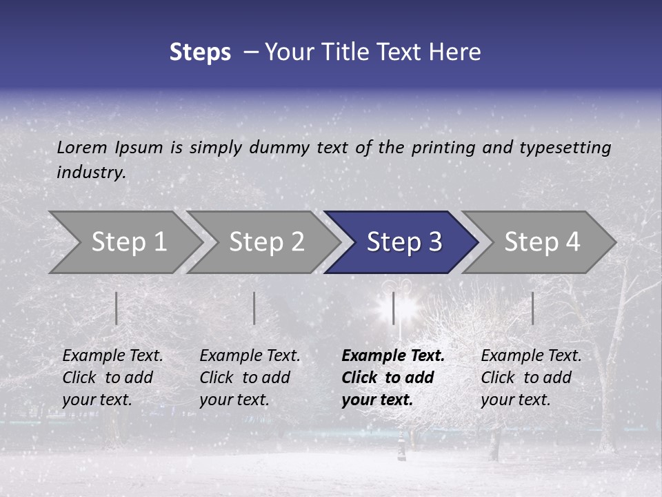 Forest Blue Christmas PowerPoint Template