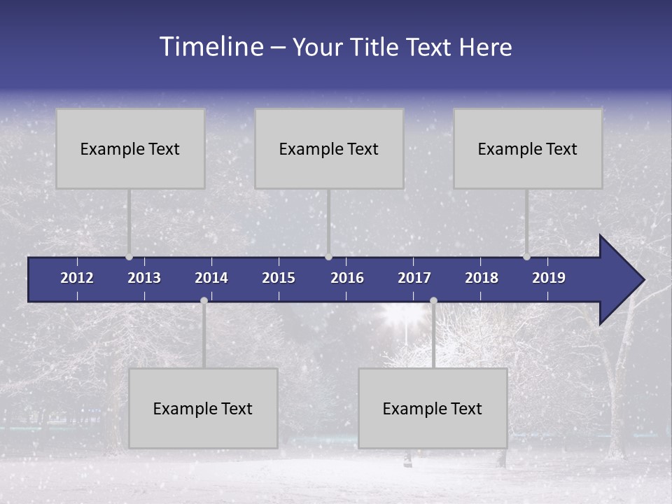 Forest Blue Christmas PowerPoint Template