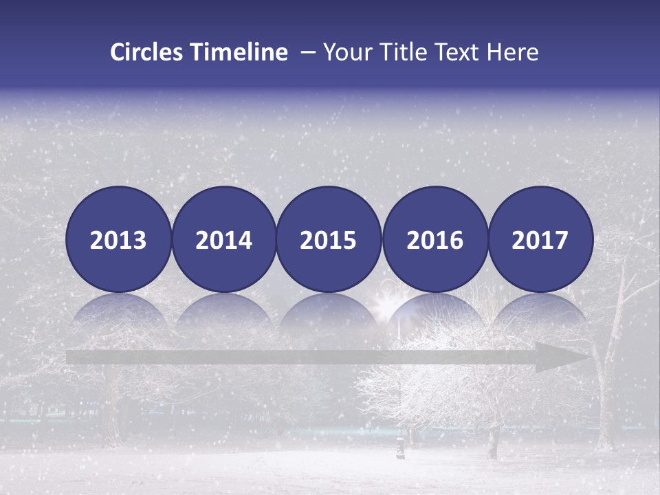 Forest Blue Christmas PowerPoint Template