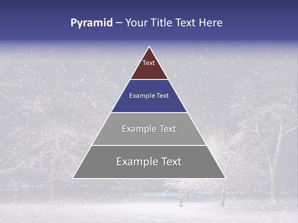 Forest Blue Christmas PowerPoint Template