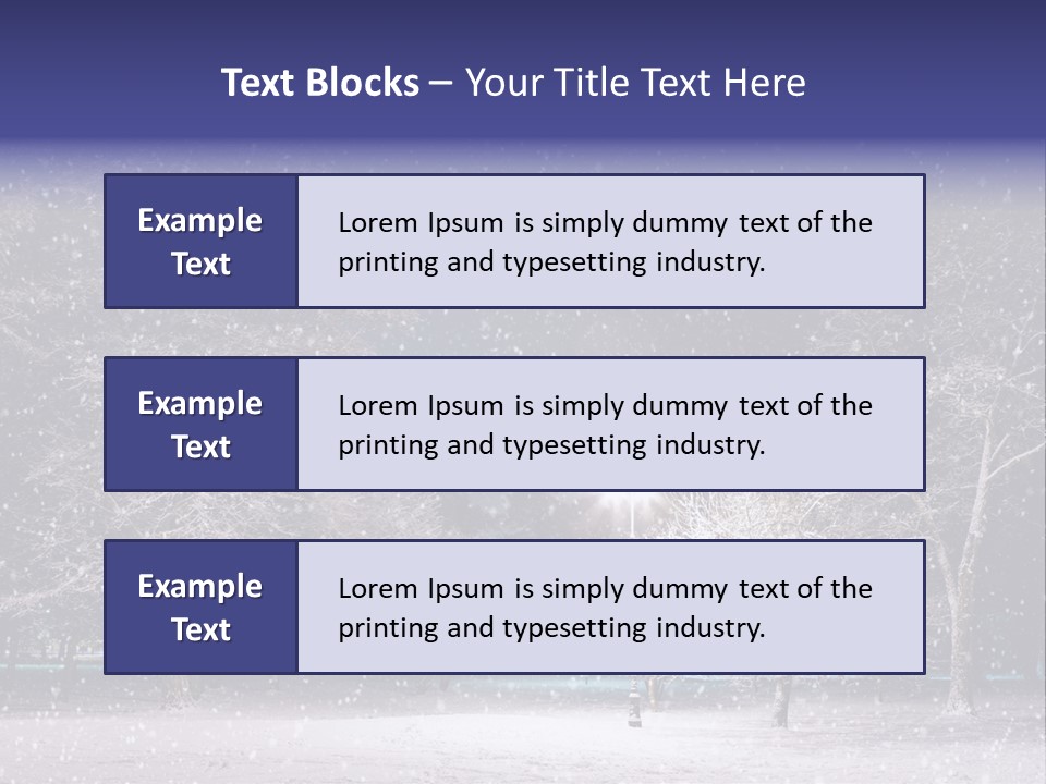 Forest Blue Christmas PowerPoint Template