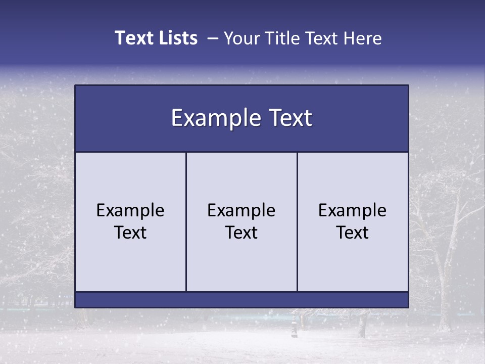 Forest Blue Christmas PowerPoint Template