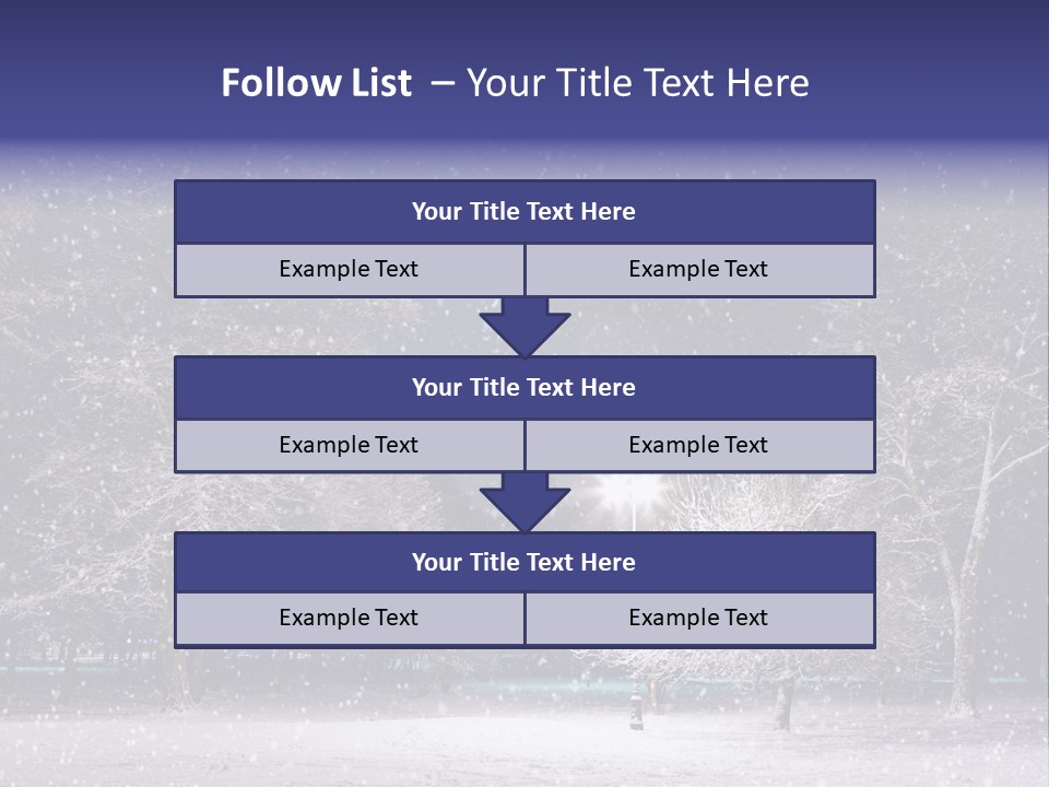 Forest Blue Christmas PowerPoint Template