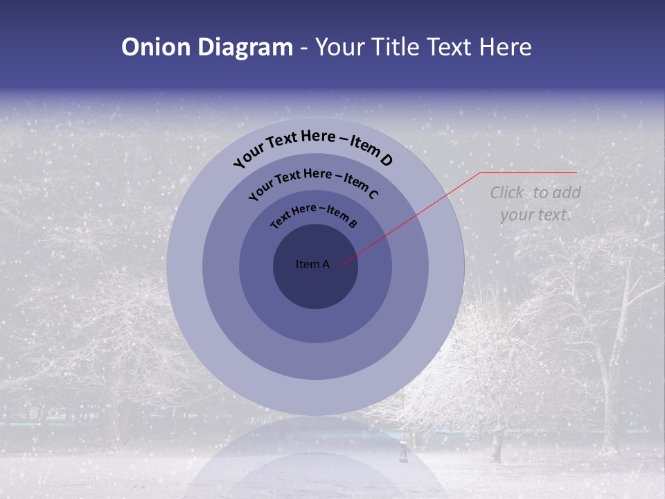 Forest Blue Christmas PowerPoint Template