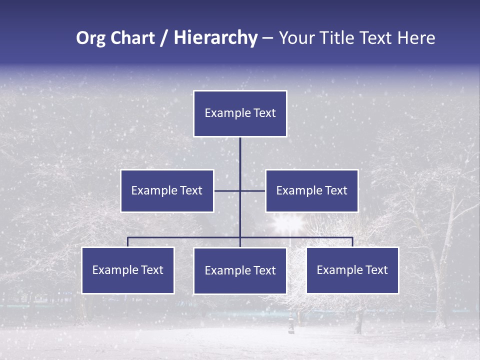 Forest Blue Christmas PowerPoint Template